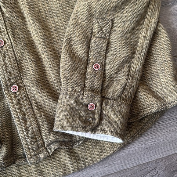 Men's Olive Green Button-Up Shirt - Kavu - Picture 2 of 7